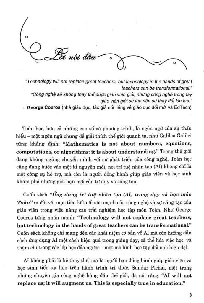 ỨNG DỤNG TRÍ TUỆ NHÂN TẠO AI TRONG DẠY VÀ HỌC MÔN TOÁN (Dành cho Giáo viên và học sinh)